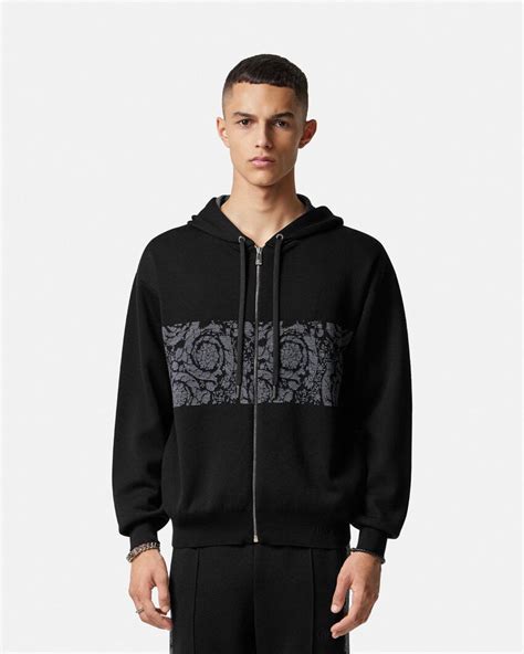 versace camp hoodie|Versace barocco hoodie.